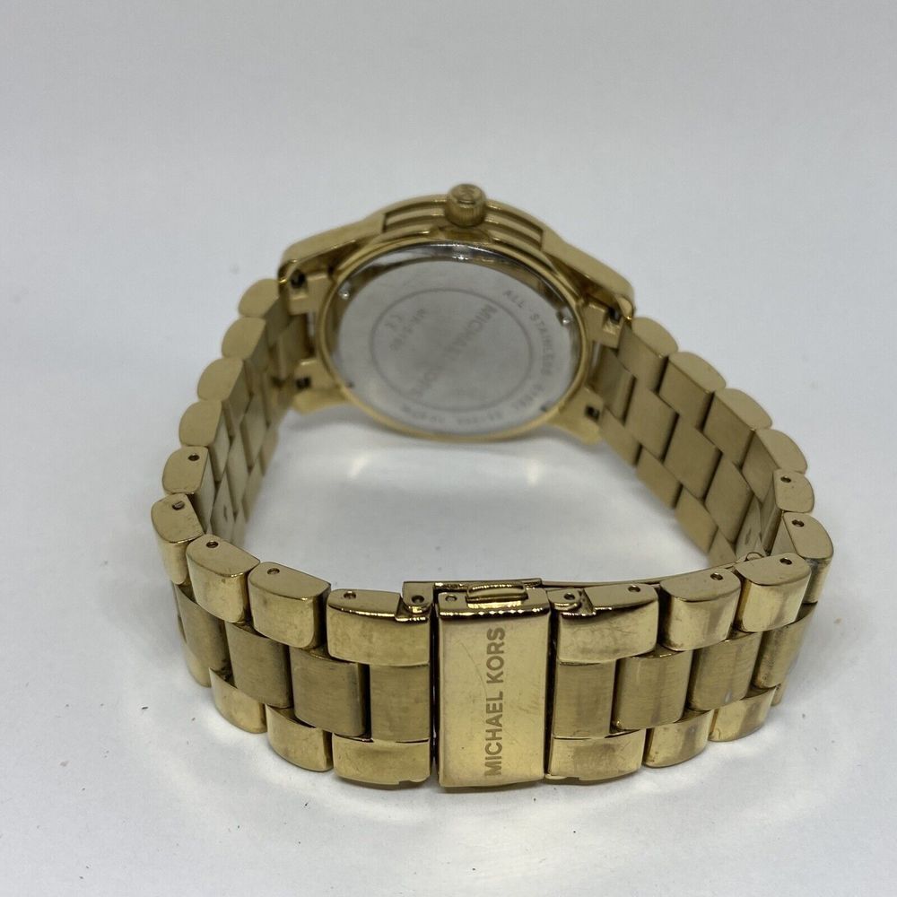 Michael Kors MK5160 Women's Gold Stainless Steel Analog Dial Quartz Watch JK406 - Picture 10 of 12